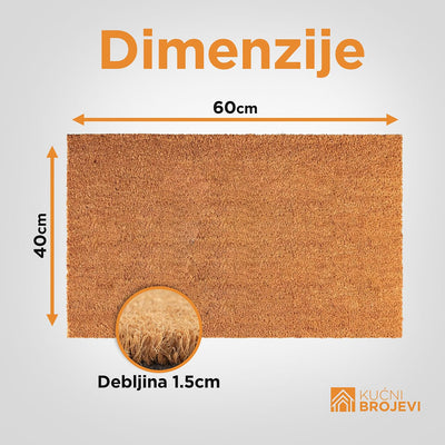 Personalizovani Kokos Otirač – Tvoj Dizajn, Tvoja Dobrodošlica