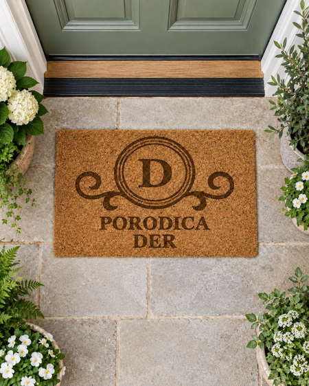 Personalizovani Kokos Otirač – Tvoj Dizajn, Tvoja Dobrodošlica